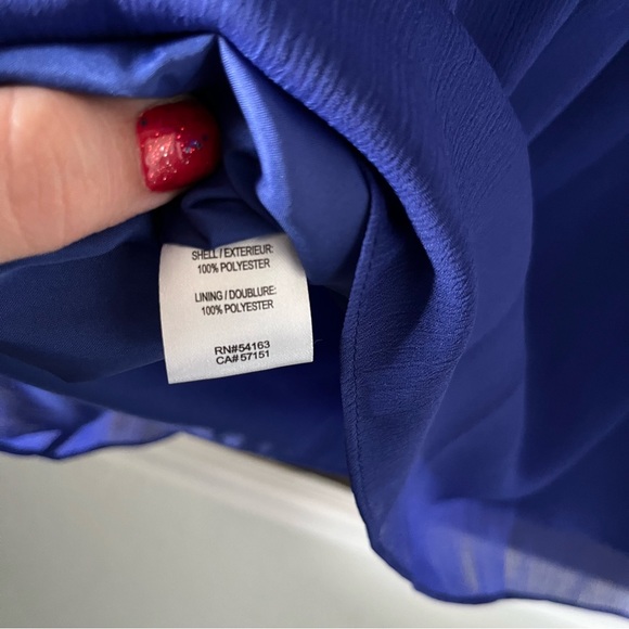 Blue Violet Sleeveless Cocktail / Special Occasion Dress, New with Tags, Size 6 - Picture 7 of 9